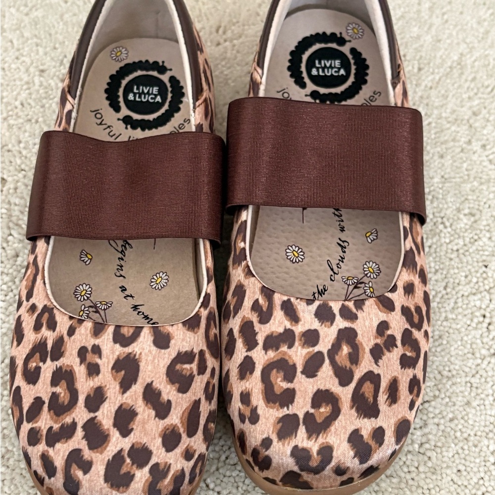 Livie & Luca Brown Leopard Dress Shoes